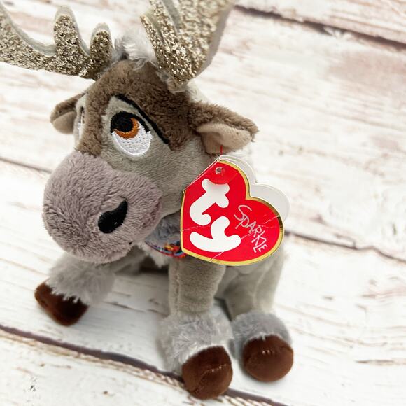 TY BEANIE BABIES Frozen Sven the Reindeer Plush - Picture 2 of 7